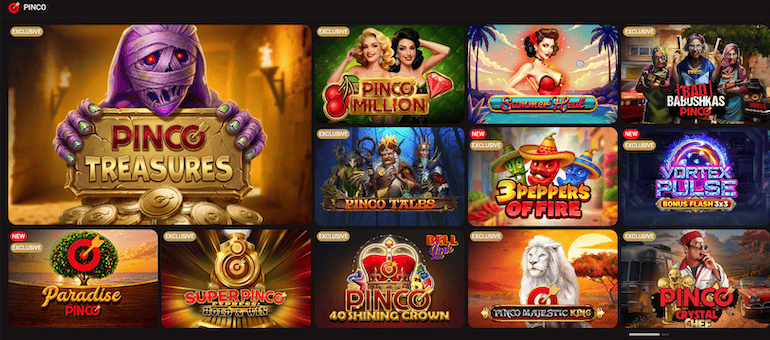 Игры Pinco казино